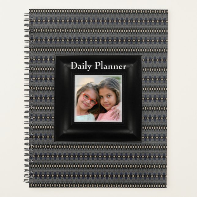 HAMbyWG - Photo Daily Planner -  Blue & Creme (Front)