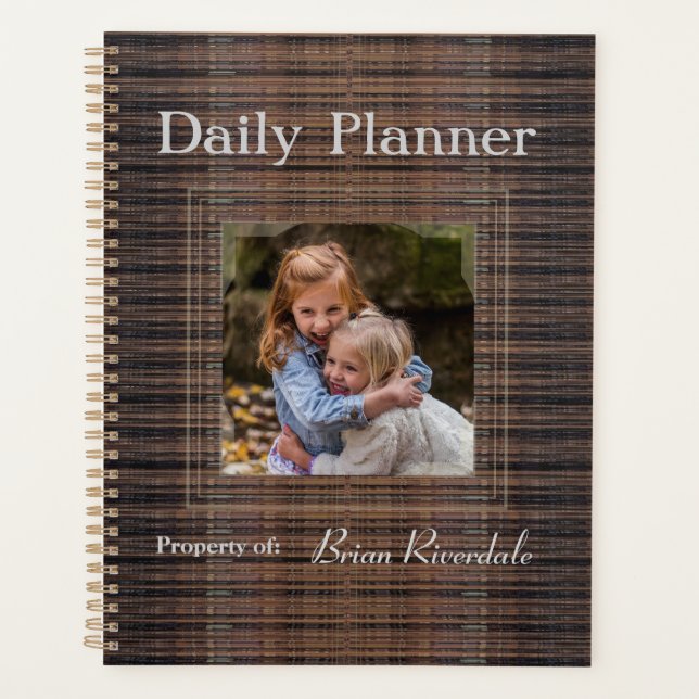 HAMbyWG - Photo Daily Planner - Brown Texture (Front)