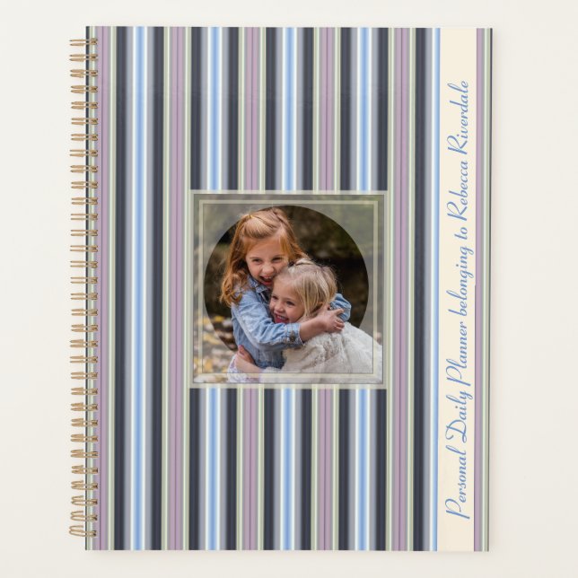 HAMbyWG - Photo Daily Planner - Cool Spring Stripe (Front)