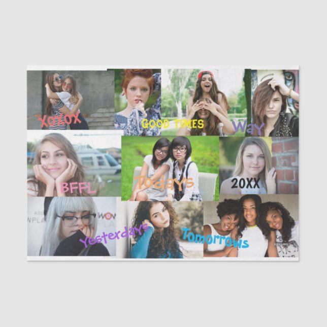 HAMbyWG -  Photos with words Tissue Paper (Front)