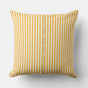 HAMbyWG - Pillow - Orange White Stripe