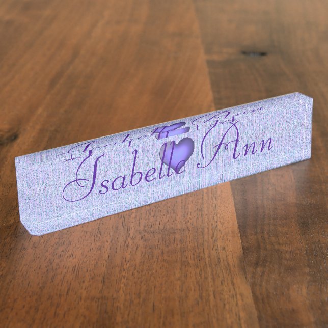 HAMbyWG - Plaque - Cœur Violet (Taille)