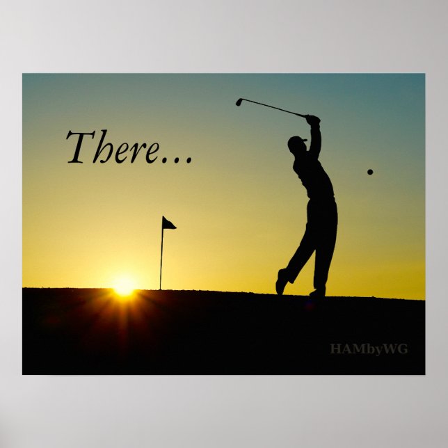 HAMbyWG - Poster - Golfer in Sunset (Front)