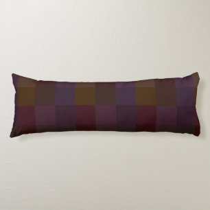 HAMbyWG - Purples, Golds, & Plums Checkers Body Pillow