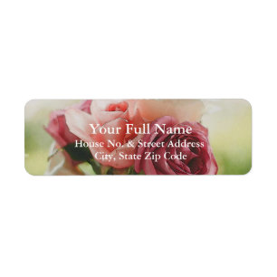 HAMbyWG - Return Address Label - Watercolor Roses