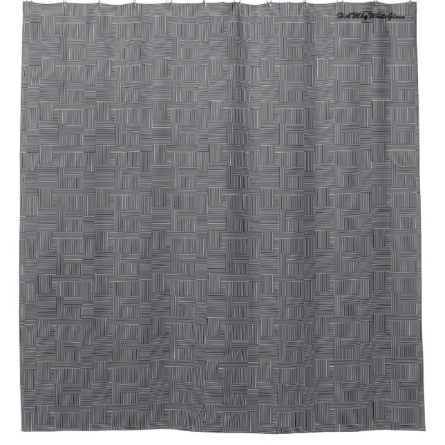 HAMbyWG - Rideau de douche - Design tissé (Devant)