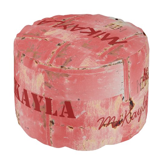 HAMbyWG - Round Pouf Chair - Custom Distressed