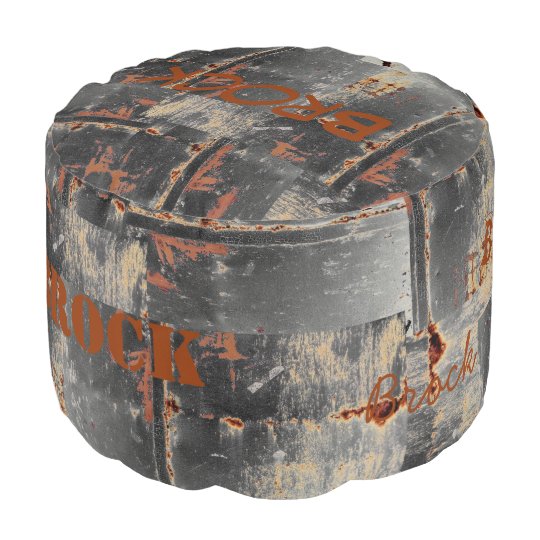 HAMbyWG - Round Pouf Chair - Custom Distressed