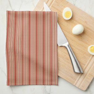 HAMbyWG - serviettes de cuisine - rayures rouges