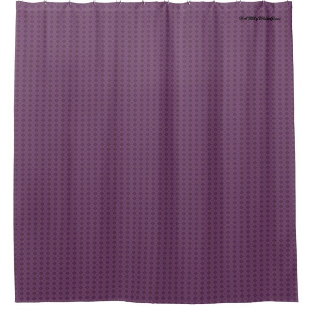 HAMbyWG - Shower Curtain - Amethyst Tiny Diamond (Front)