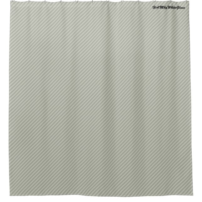 HAMbyWG - Shower Curtain - Clay Vertical Stripe (Front)
