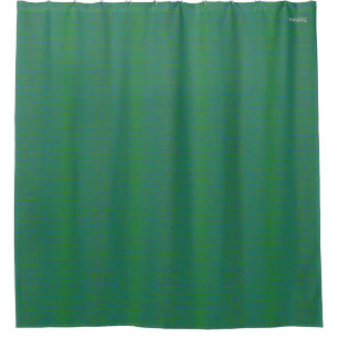 HAMbyWG - Shower Curtain - Green and Blue Mix