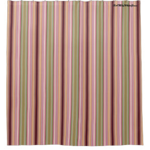 HAMbyWG - Shower Curtain - Mauves & Jades