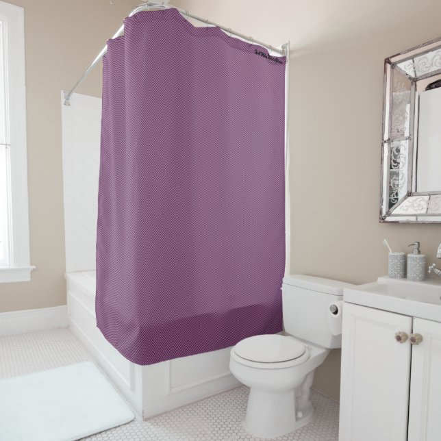 HAMbyWG - Shower Curtain - Raspberry Gingham (In Situ)