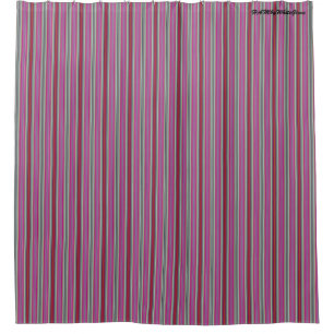 HAMbyWG - Shower Curtain - Raspberry & Greys