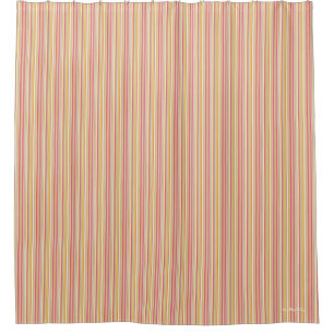 HAMbyWG - Shower Curtain - Rose Beige Bar Stripe