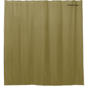 HAMbyWG - Shower Curtain - Stripe Gold and Grey