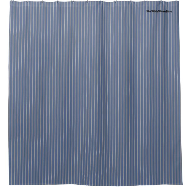 HAMbyWG - Shower Curtain - Stripe Lavender (Front)