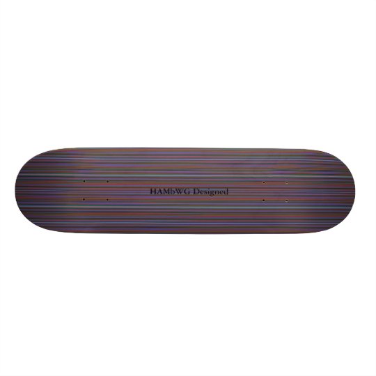 HAMbyWG - Skateboard - Deep Coloured Thin Stripes