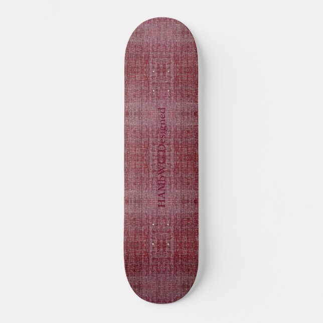 HAMbyWG - Skateboard - Distressed Red (Front)