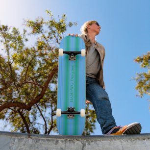 HAMbyWG - Skateboard - Sky Blue Green Soft Gradien