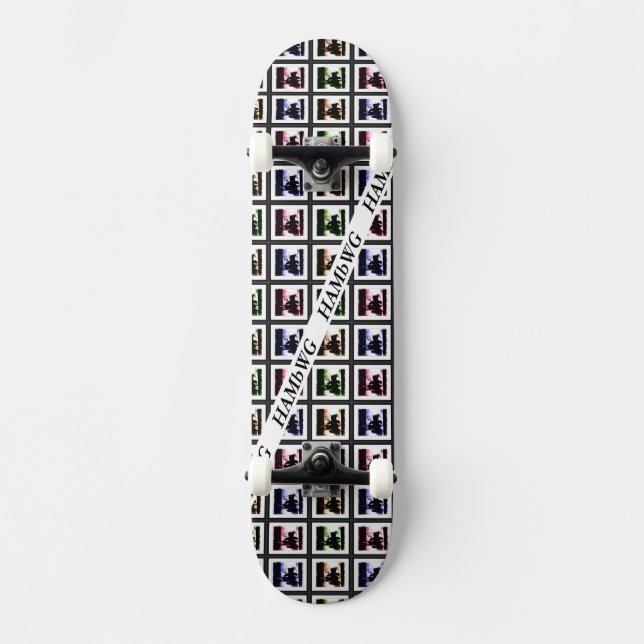 HAMbyWG - Skateboard - Teddy Bear - Negative Image (Front)