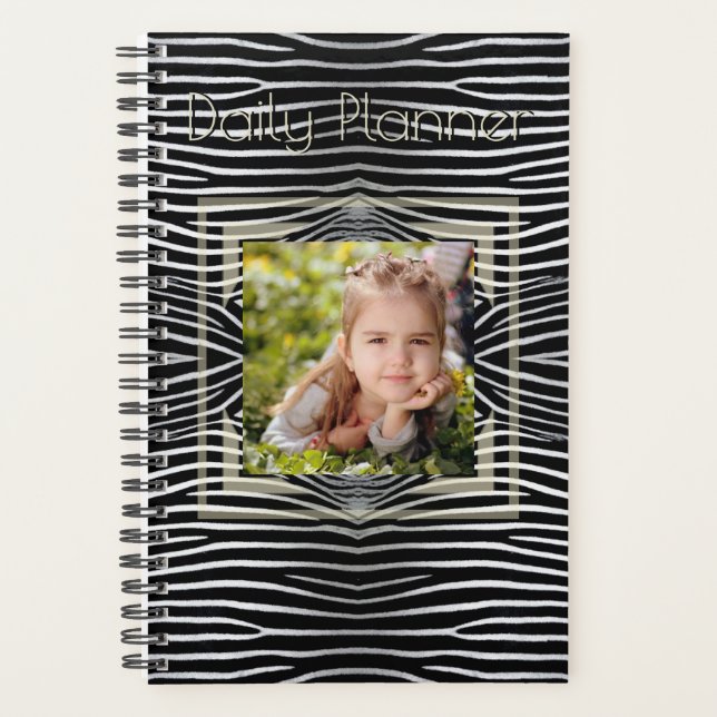 HAMbyWG - Small Daily Planner - Zebra (Front)