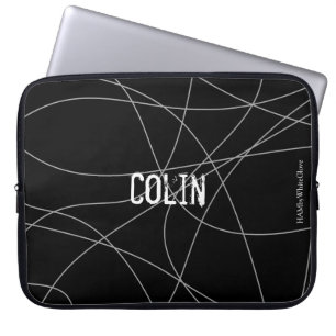 HAMbyWG - SString Pattern in any colour background Laptop Sleeve