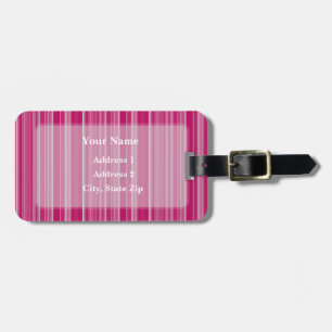 HAMbyWG Striped Print Luggage or Tag