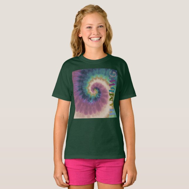 HAMbyWG - T-Shirts - Tie Dye Multi-Colour Side Log (Front Full)