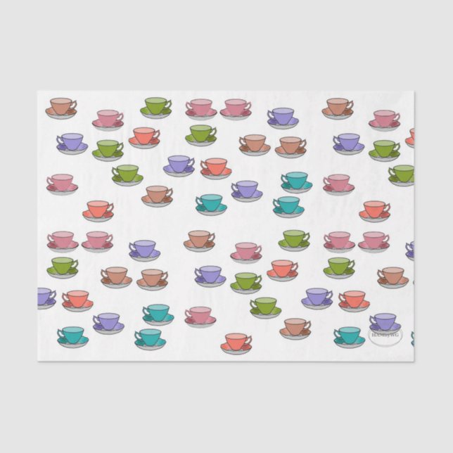 HAMbyWG - Tea Cups Tissue Paper (Front)