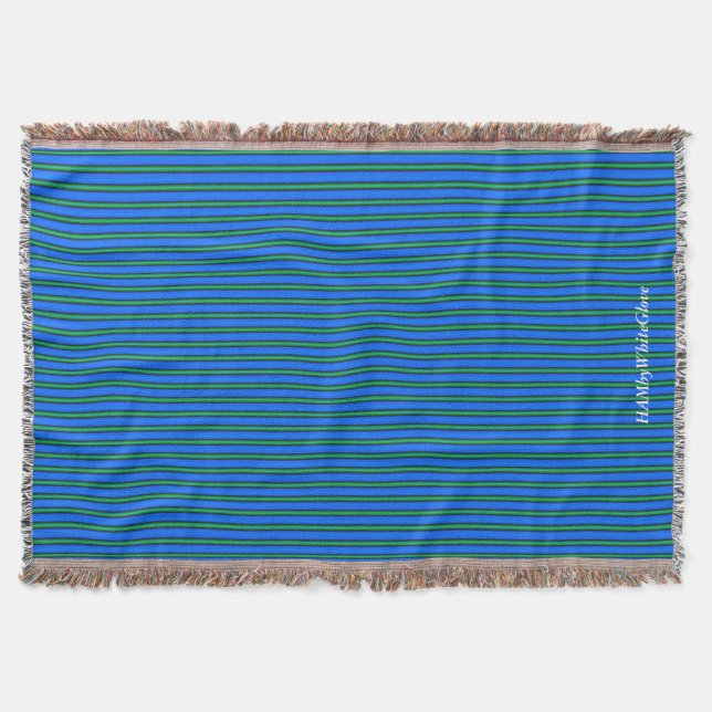 HAMbyWG - Throw Blanket - Ocean Blue & Green (Front)
