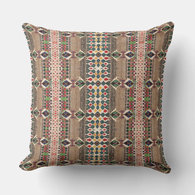 HAMbyWG - Throw Pillow - Bohemian Multi-Colour (Front)