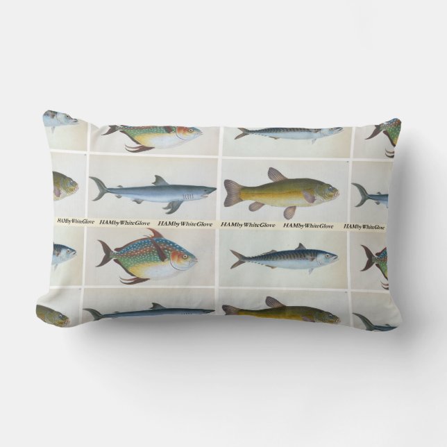 HAMbyWG - Throw Pillow - Four Fish (Front)