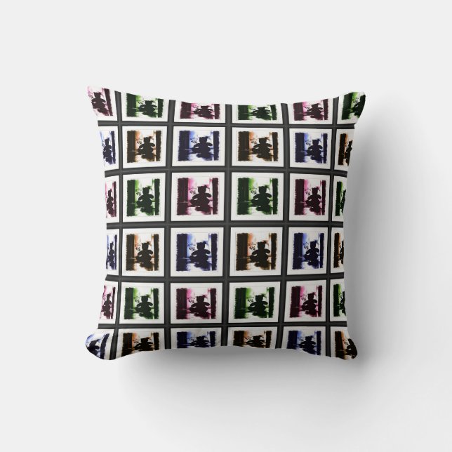 HAMbyWG -  Throw Pillow - Gothic Teddy's (Front)