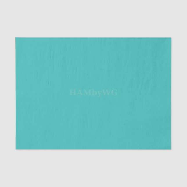 HAMbyWG - Tissue Paper - Aqua (Front)