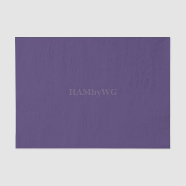 HAMbyWG - Tissue Paper -Deep Purple (Front)