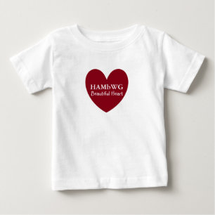HAMbyWG - Toddler Ruffle Dress - Beautiful Heart Baby T-Shirt