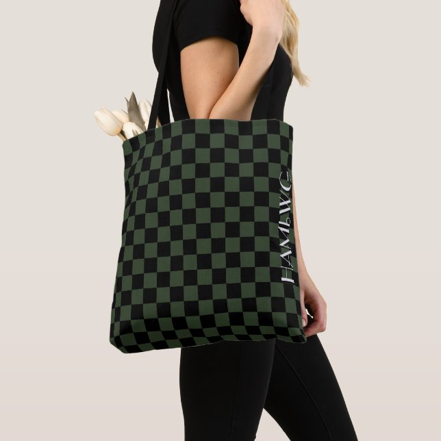 HAMbyWG - Tote Bag  - Chequered Design (Close Up)