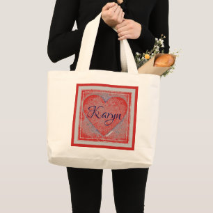 HAMbyWG - Tote Bag - Customizable Heart w Name