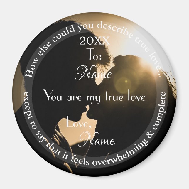 HAMbyWG -  True Love Custom Photo Pin Magnet (Front)
