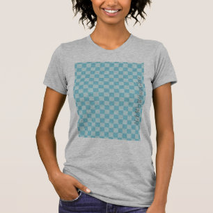 HAMbyWG - Women's T-Shirt - Blue Chequered