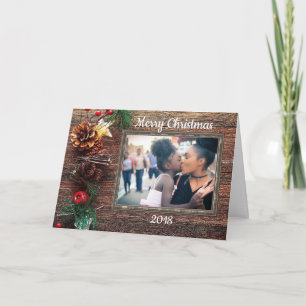 HAMbyWG Woodsy Photo Christmas Card