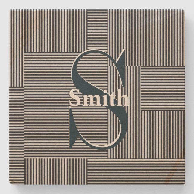 HAMbyWG Woven Design Stone Coaster (Front)