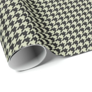 HAMbyWG Wrapping Paper - Black/Beige Houndstooth