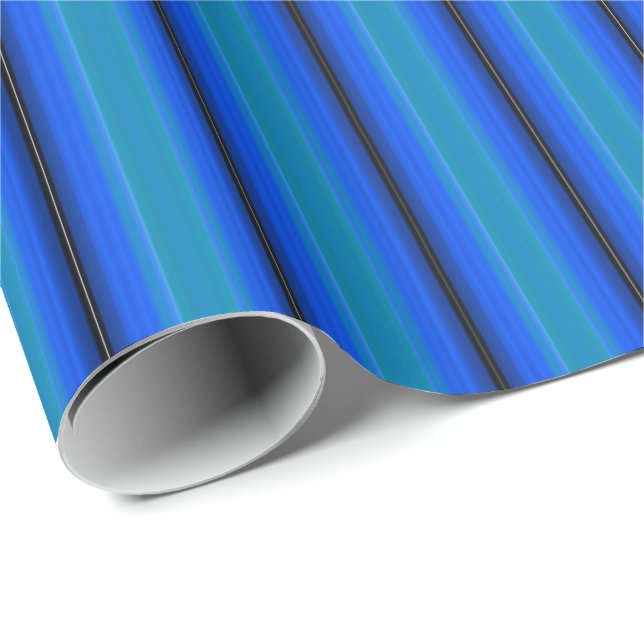 HAMbyWG - Wrapping Paper - Blue & Blue Stripe (Roll Corner)