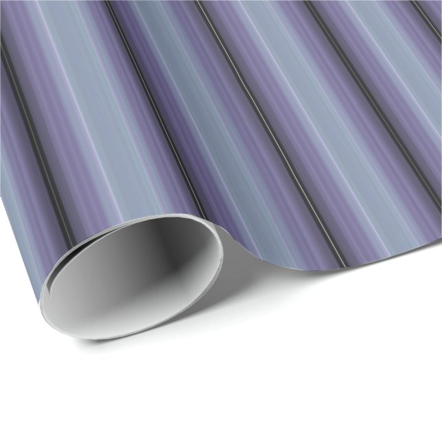 HAMbyWG - Wrapping Paper -Lavender Gradient Stripe (Roll Corner)
