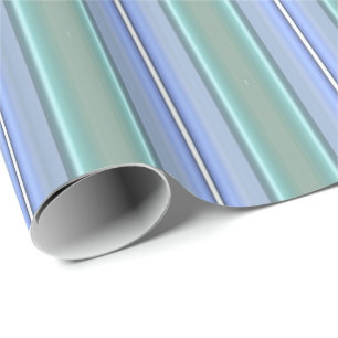 HAMbyWG - Wrapping Paper - Light Blue Mint Stripe