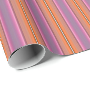 HAMbyWG - Wrapping Paper - Orange & Pink Stripe