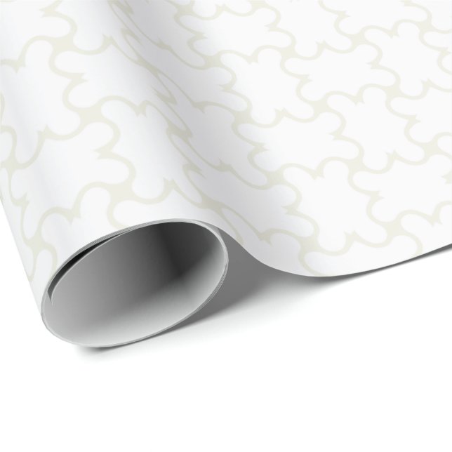HAMbyWG Wrapping Paper - Wh/Crm Lg  Basket Weave (Roll Corner)